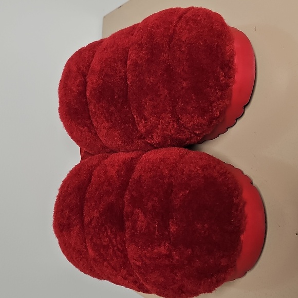 UGG Super Fluff Genuine Shearling Slingback Slipper Size 12 - Picture 2 of 11